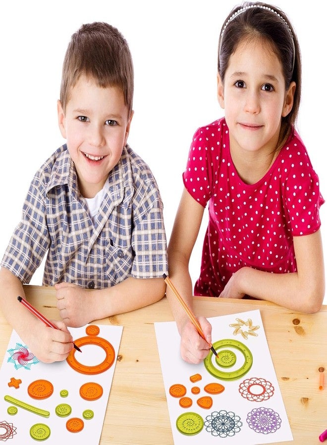 squishy 27Pcs Spirograph Set for Kids, Magic Kit, Creative Drawing Toy for Kids, Ideal Birthday Return Gift for Boys and Girls - Image 4